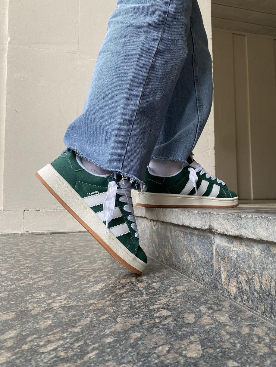 Кросівки Adidas Campus 00s Dark Green Cloud White 9410 фото