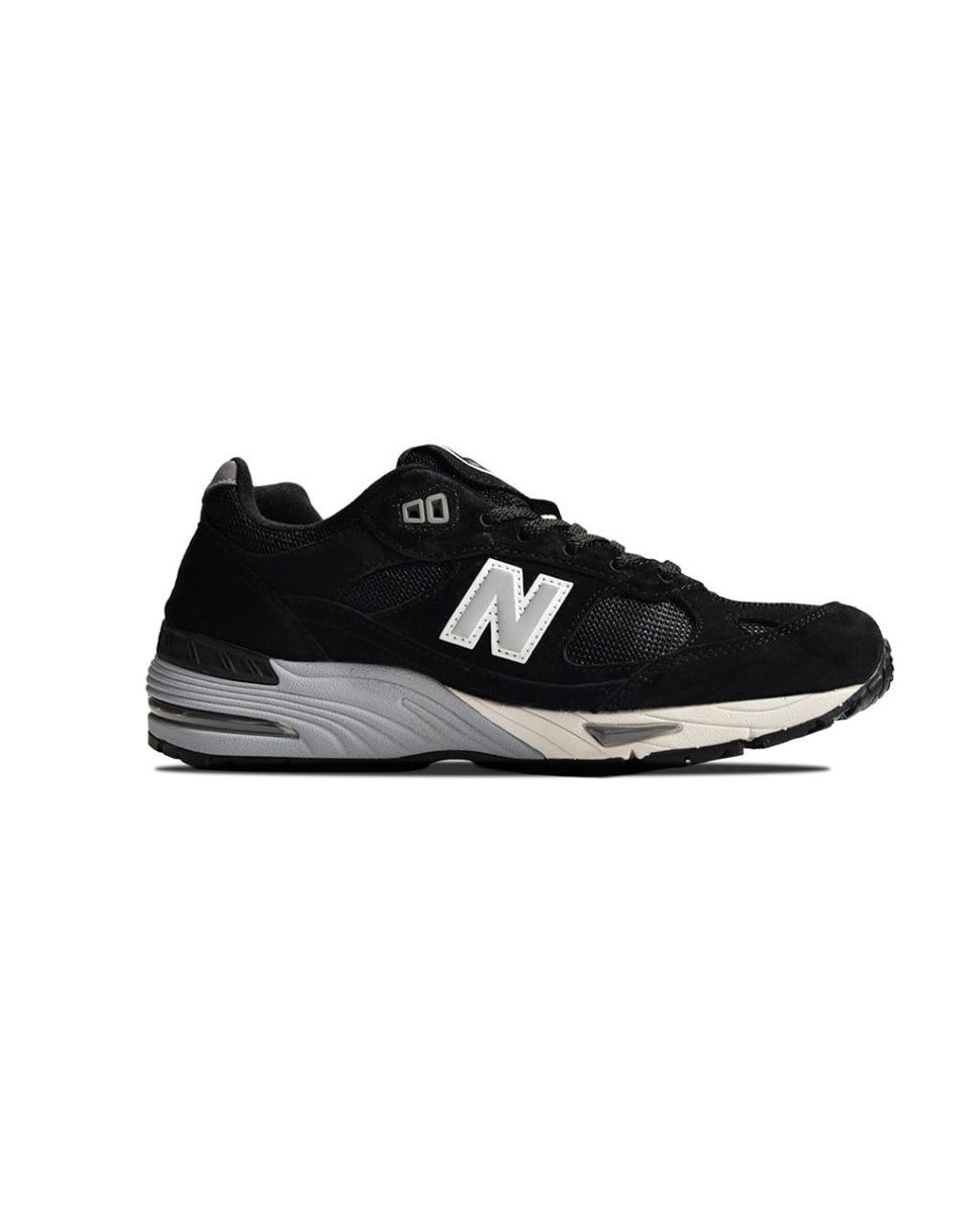 Кроссовки New Balance 991 Black White 10568 фото