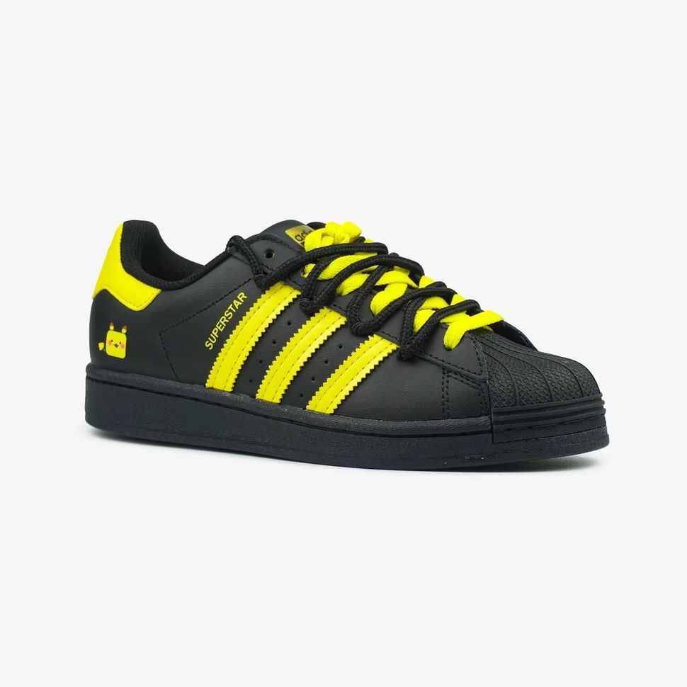 Adidas Superstar Black Yellow, 36