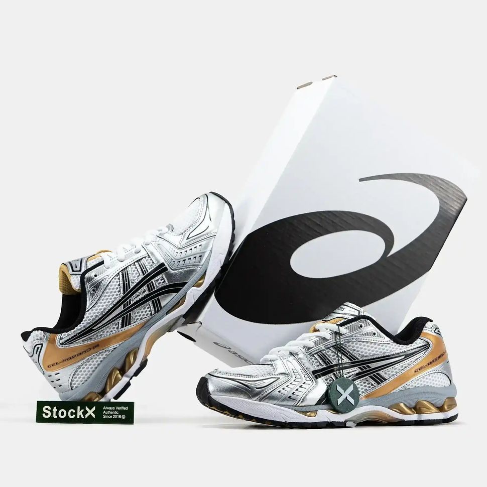 Asics Gel-Kayano 14 Silver Gold Black