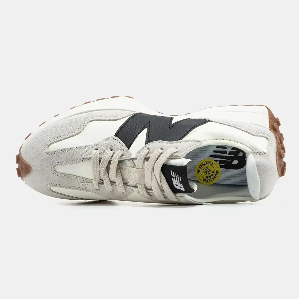 New Balance 327 White Black Gum