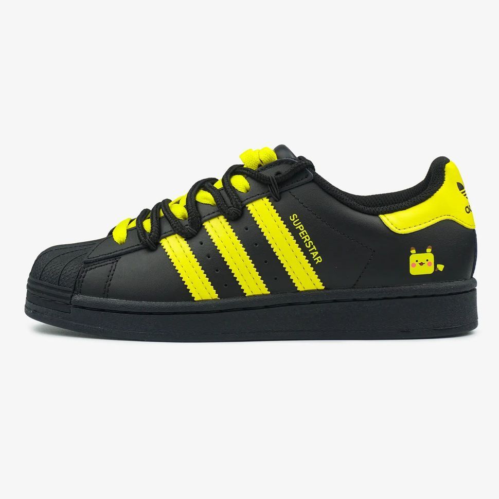 Adidas Superstar Black Yellow, 36