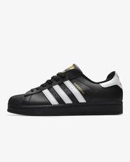 Adidas Superstar Core Black White Gold