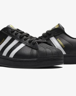 Adidas Superstar Core Black White Gold, розмір 36
