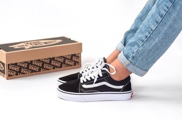 Кеди Vans Old Skool Classic Black White 5171 фото