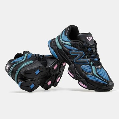 New Balance 9060 Black Blue Aqua Pink