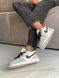 Nike Air Jordan Retro 1 Low Grey White «Black Logo» 2107 фото 8
