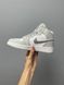 Баскетбольні кросівки Nike Air Jordan 1 Silver Grey White 7382 фото 8