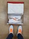 Nike x Off White Free Run 3.0 White Orange 1017 фото 2