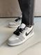 Nike Air Jordan Retro 1 Low Grey White «Black Logo» 2107 фото 5