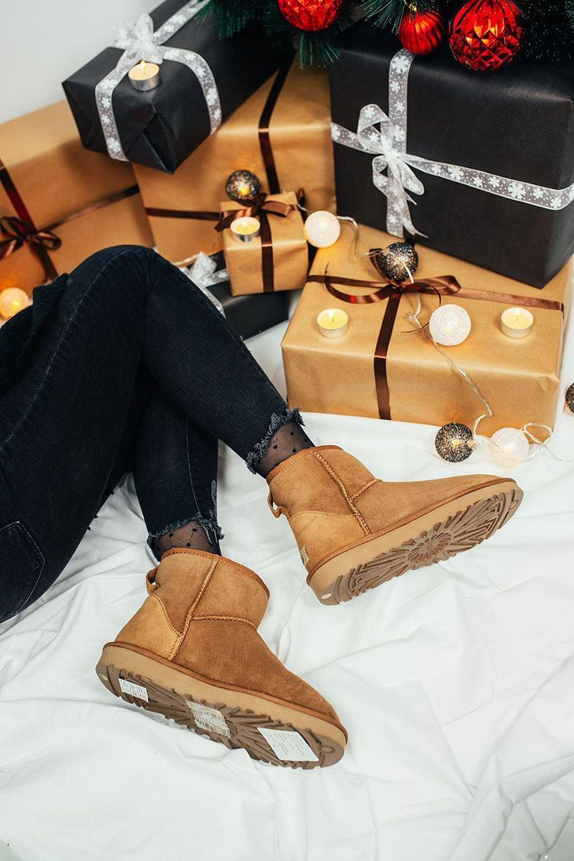 Зимние сапоги UGG Classic Mini Chestnut 5350 фото