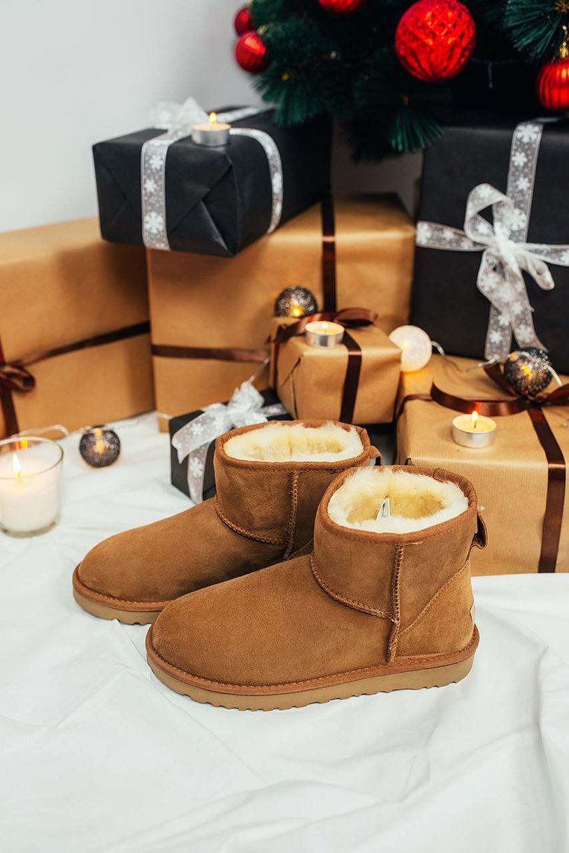 Зимние сапоги UGG Classic Mini Chestnut 5350 фото