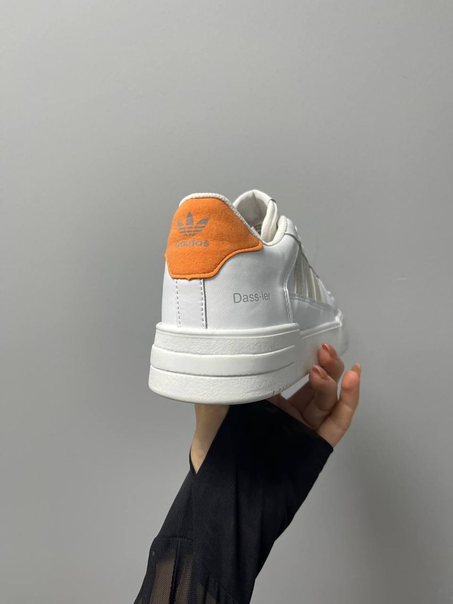 Кроссовки Adidas Dass-ler White Beige Orange 8256 фото