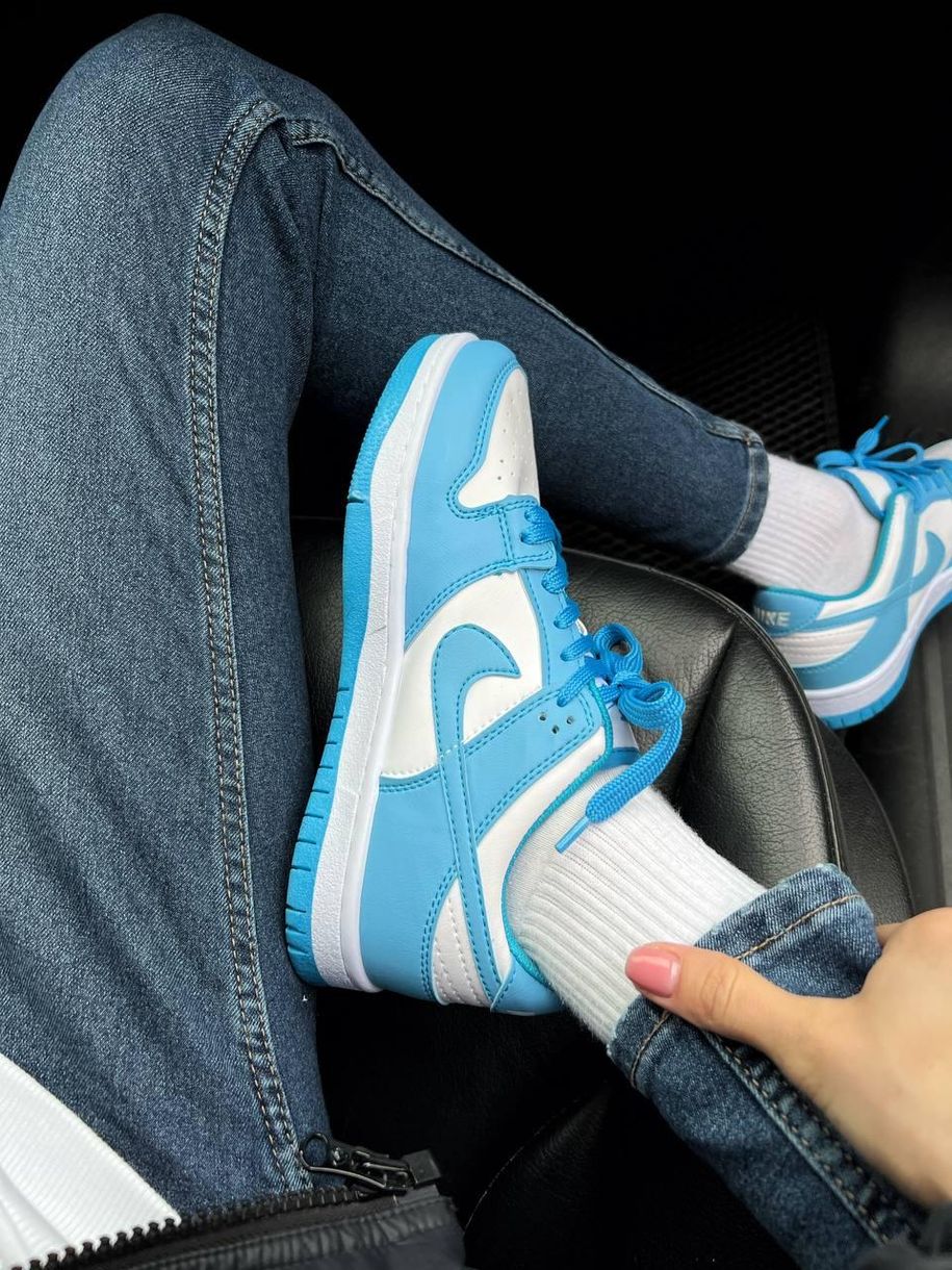Кроссовки Nike SB Dunk Blue White 1396 фото