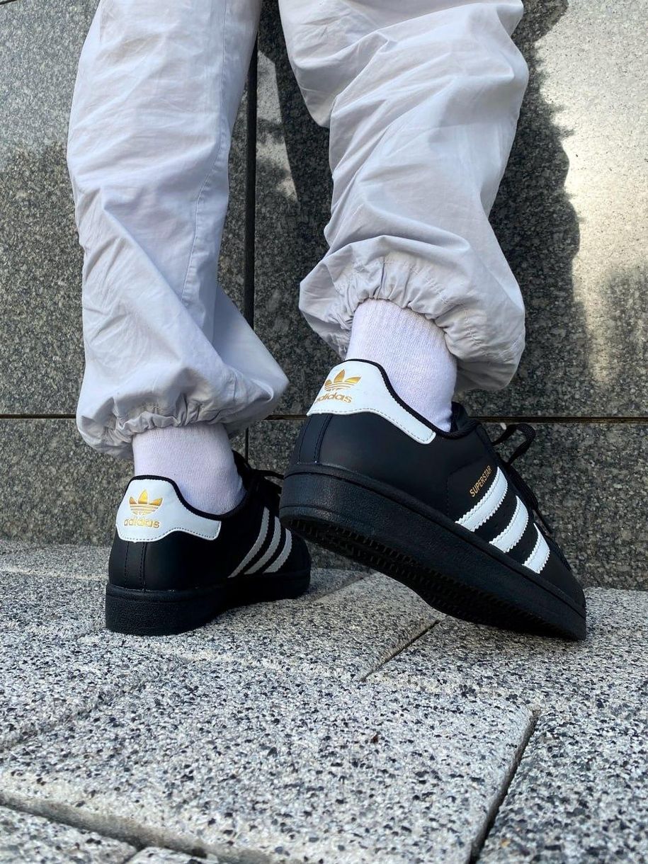 Кросівки Adidas Superstar Black 9774 фото