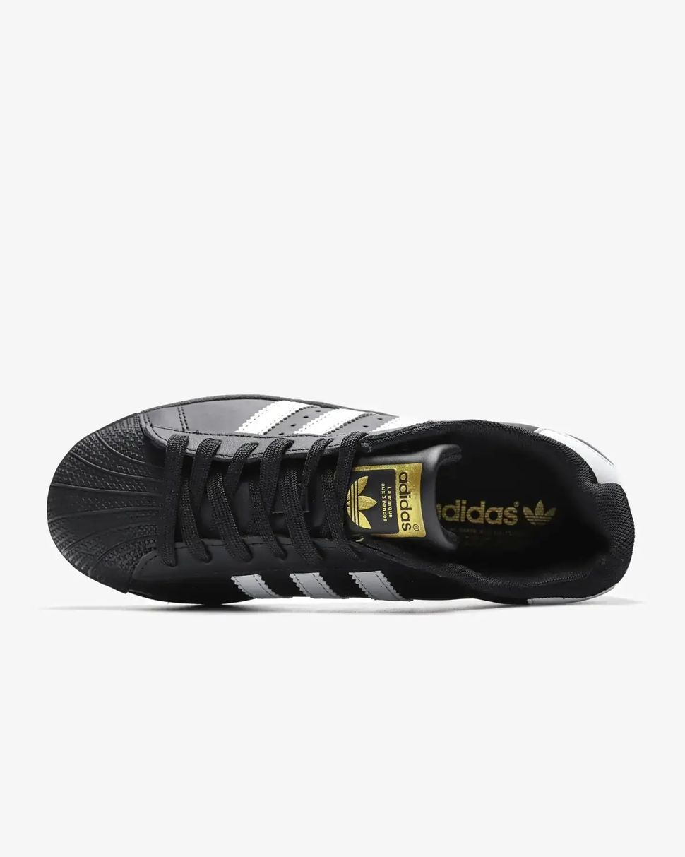 Adidas Superstar Core Black White Gold