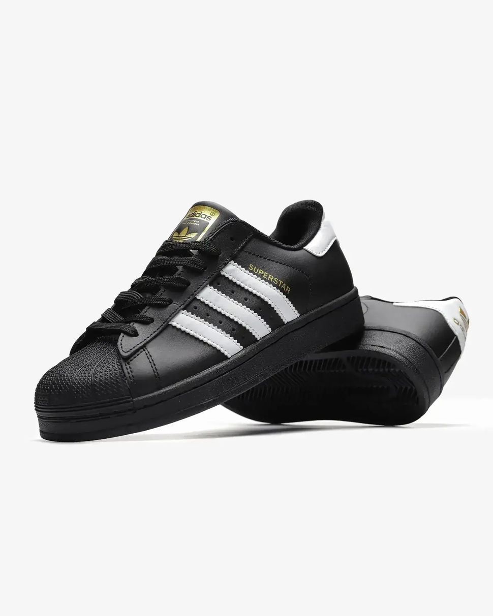 Adidas Superstar Core Black White Gold