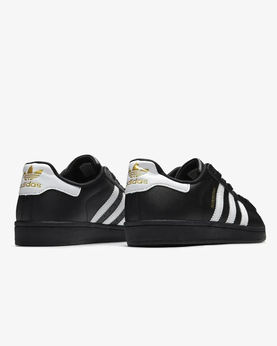 Adidas Superstar Core Black White Gold