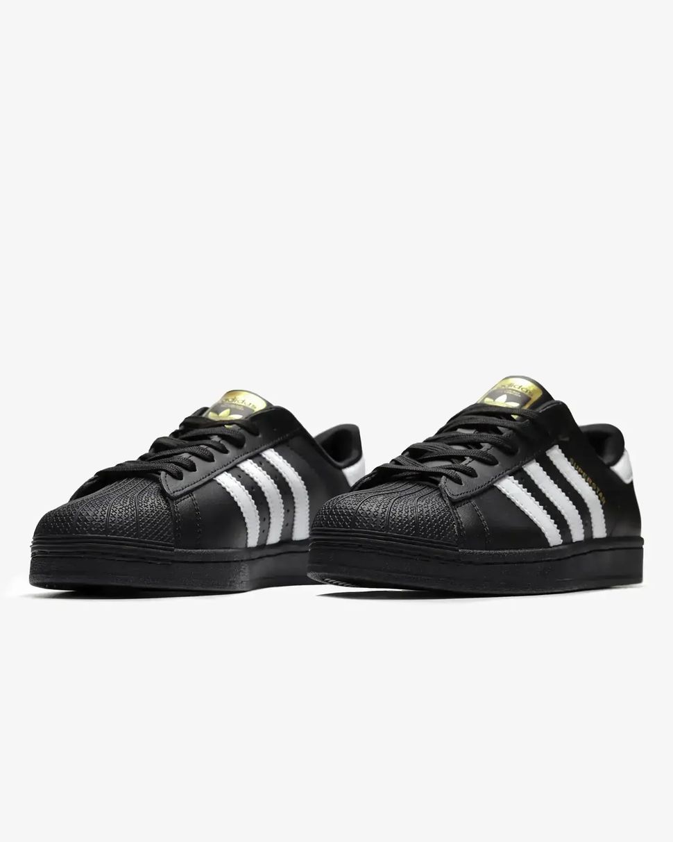 Adidas Superstar Core Black White Gold