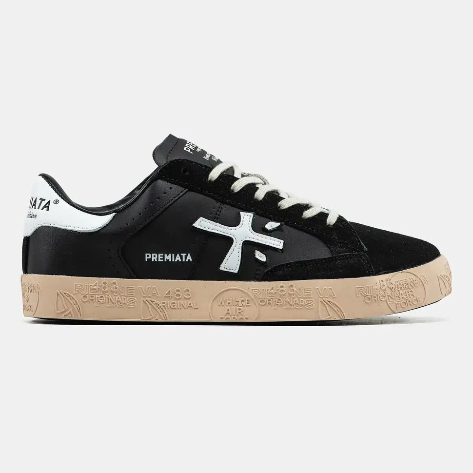Premiata Steven Black White Gum