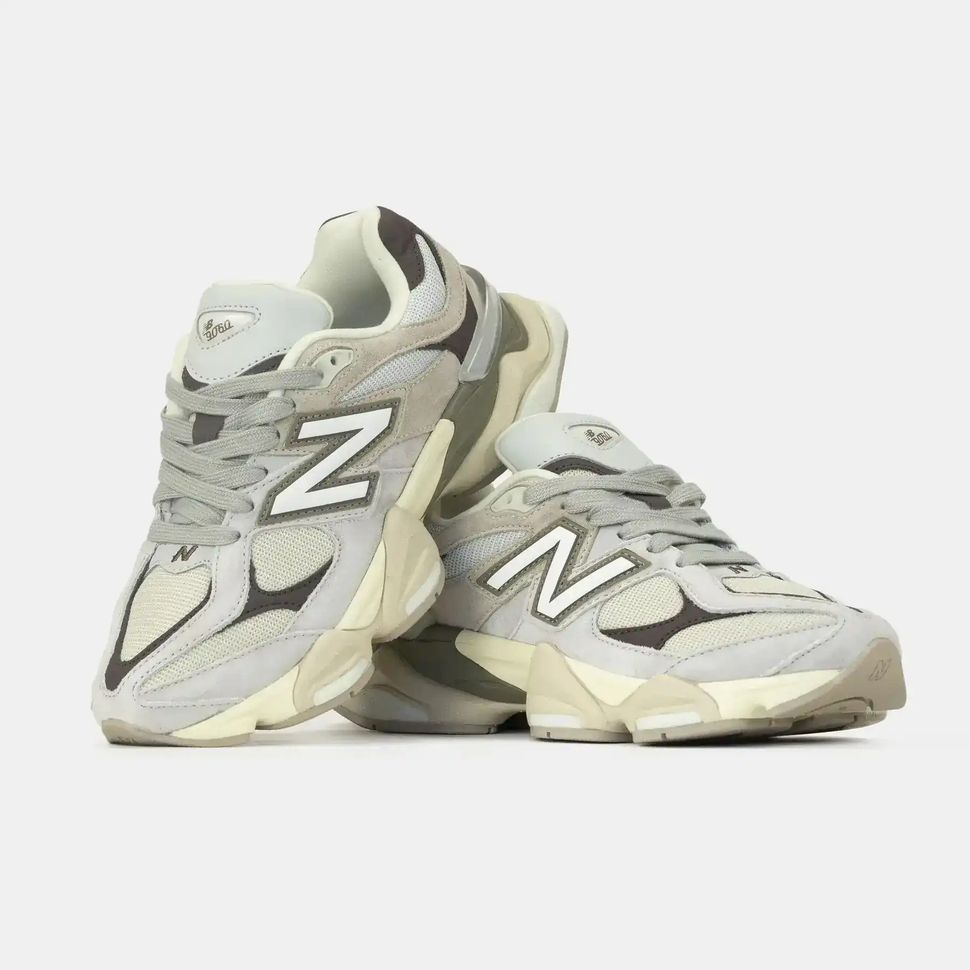 New Balance 9060 Grey Beige Olive, 36