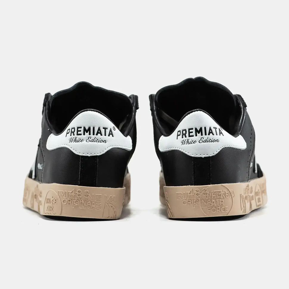 Premiata Steven Black White Gum