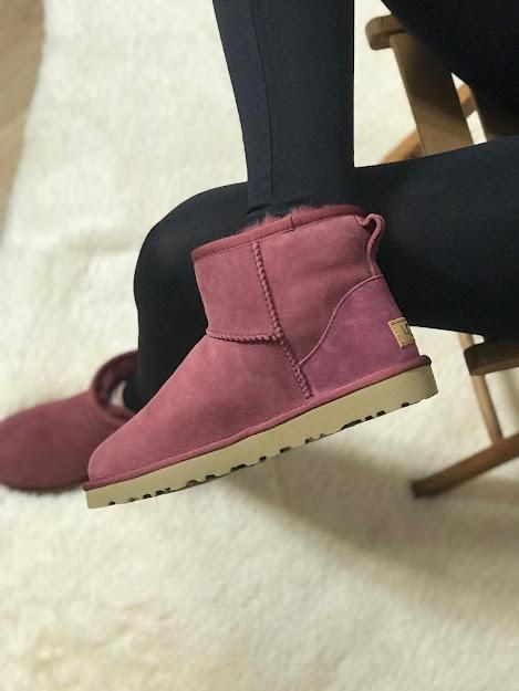 Зимние сапоги UGG Classic Mini 2 Bordo 5411 фото