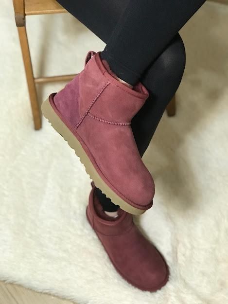 Зимние сапоги UGG Classic Mini 2 Bordo 5411 фото