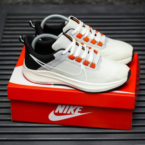 Nike Air Zoom Pegasus White Black Orange 8898 фото
