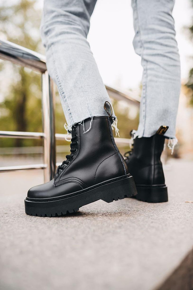 Ботинки Dr. Martens JADON Mono Black No Logo 4353 фото