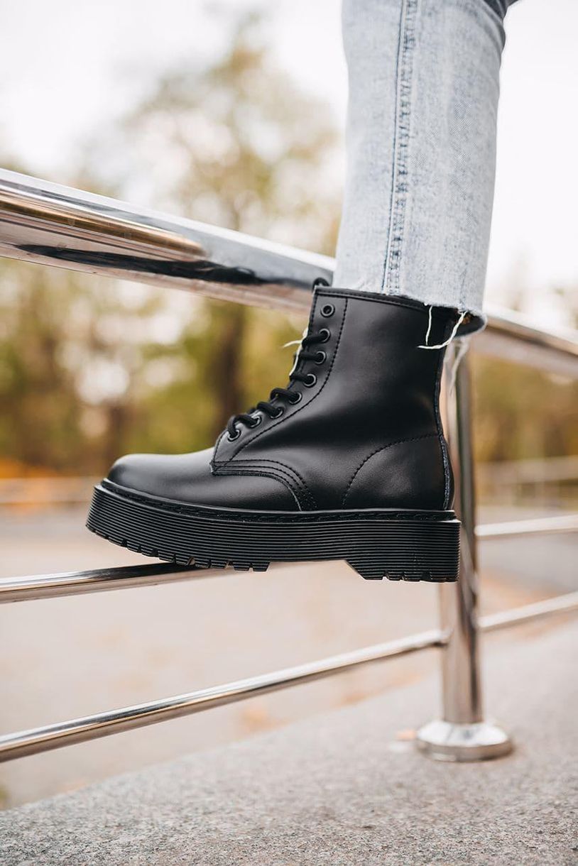 Ботинки Dr. Martens JADON Mono Black No Logo 4353 фото