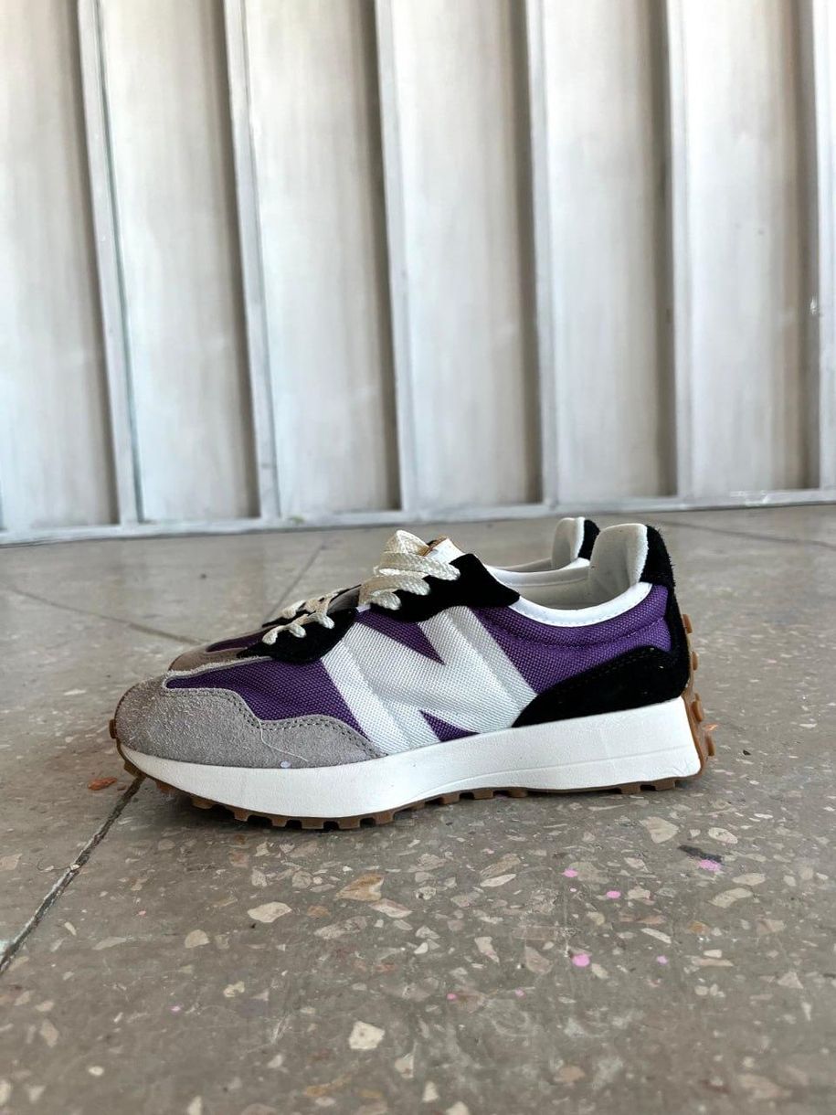 Кросівки New Balance 327 Grey Black Violet 3779 фото