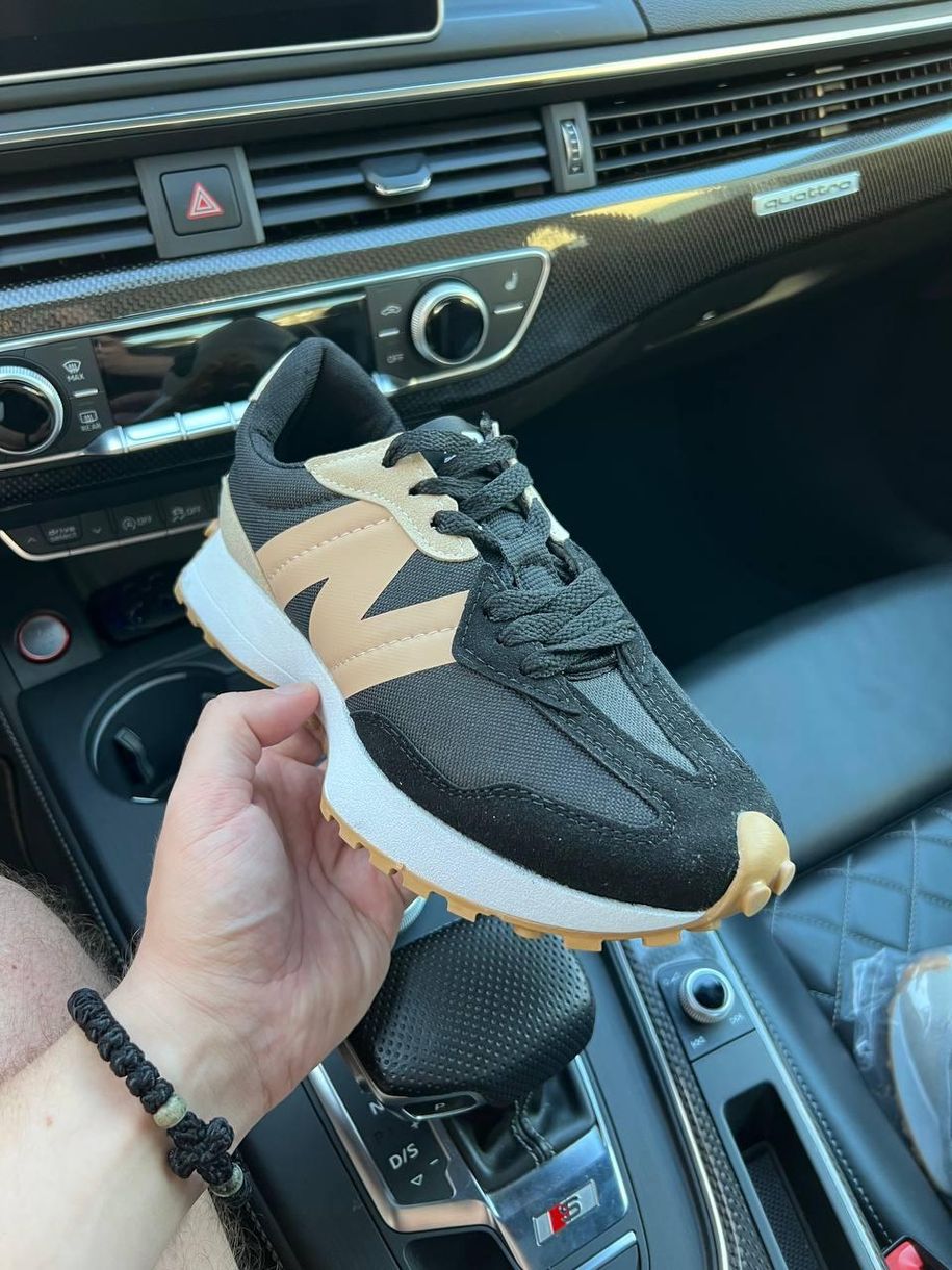 Кроссовки New Balance 327 Black Beige 8355 фото