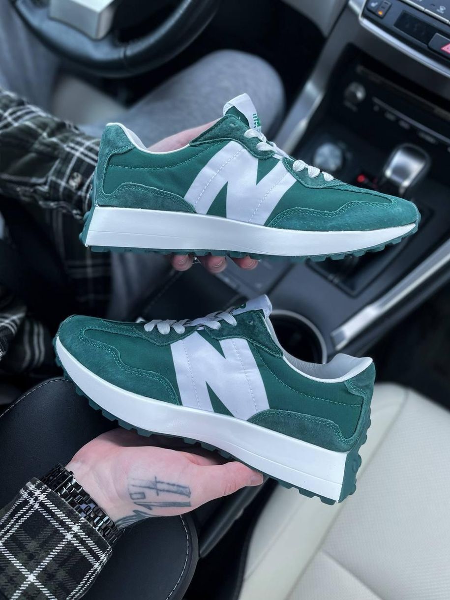 Кроссовки New Balance 327 Green 3766 фото