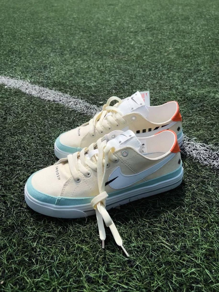 Кросівки Nike Court Legacy Canvas Beige 7902 фото