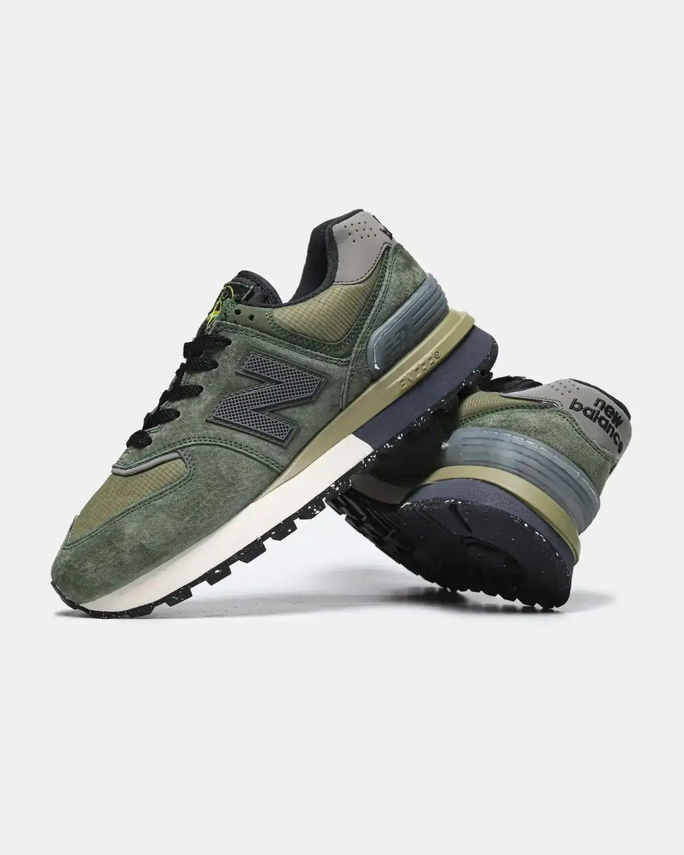 New Balance 574 x Stone Island Green Black