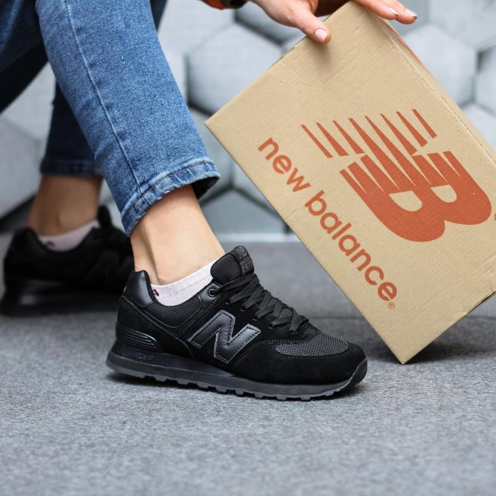 Кросівки New Balance 574 Full Black 2 3651 фото