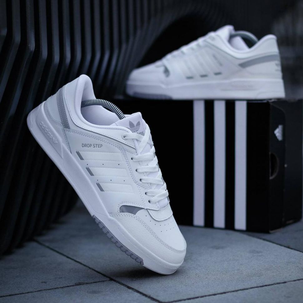 Кроссовки Adidas Drop Step White Grey 2.0 8983 фото