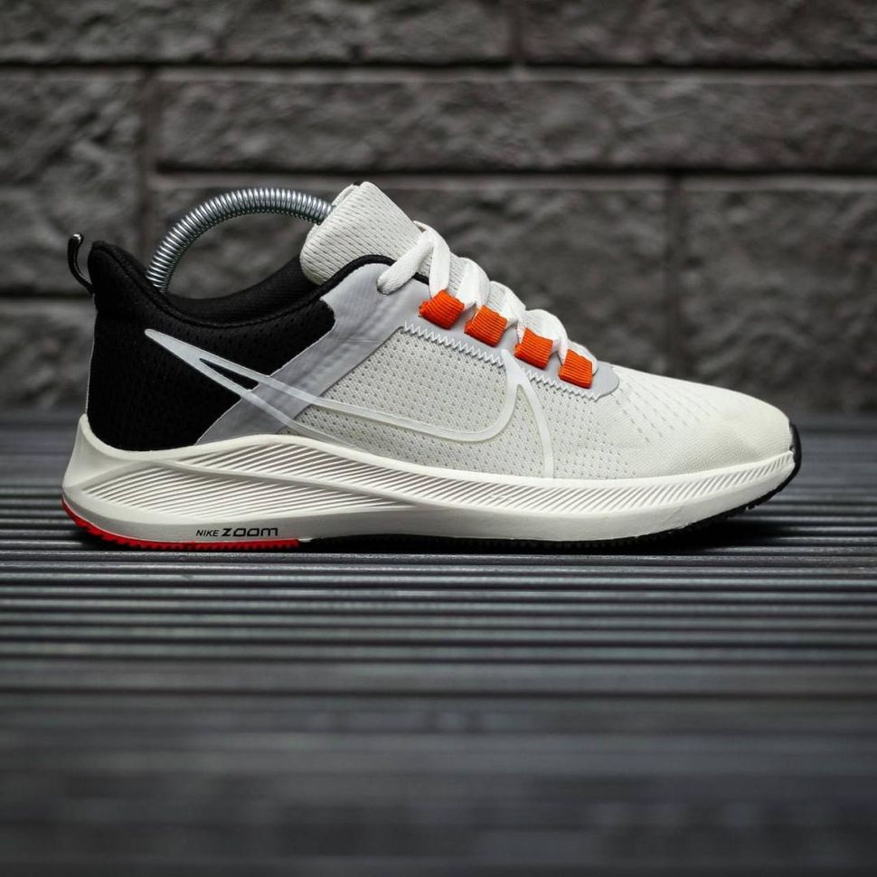 Кросівки Nike Air Zoom Pegasus White Black Orange 8898 фото