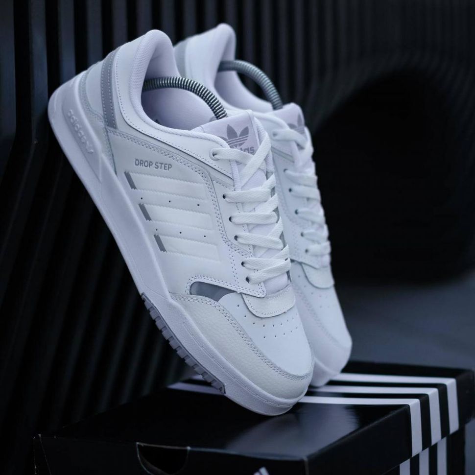 Кросівки Adidas Drop Step White Grey 2.0 8983 фото