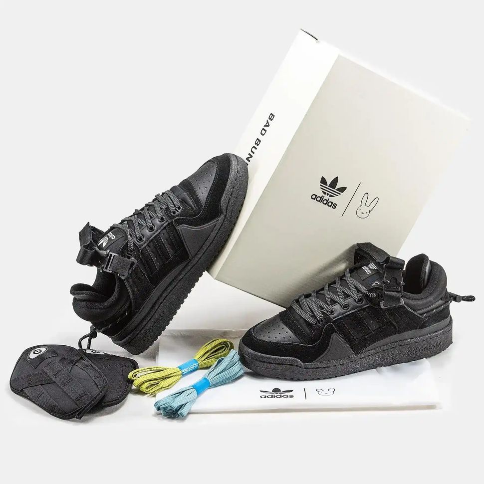 Adidas Forum x Bad Bunny Buckle Low &ldquo;Triple Black&rdquo;