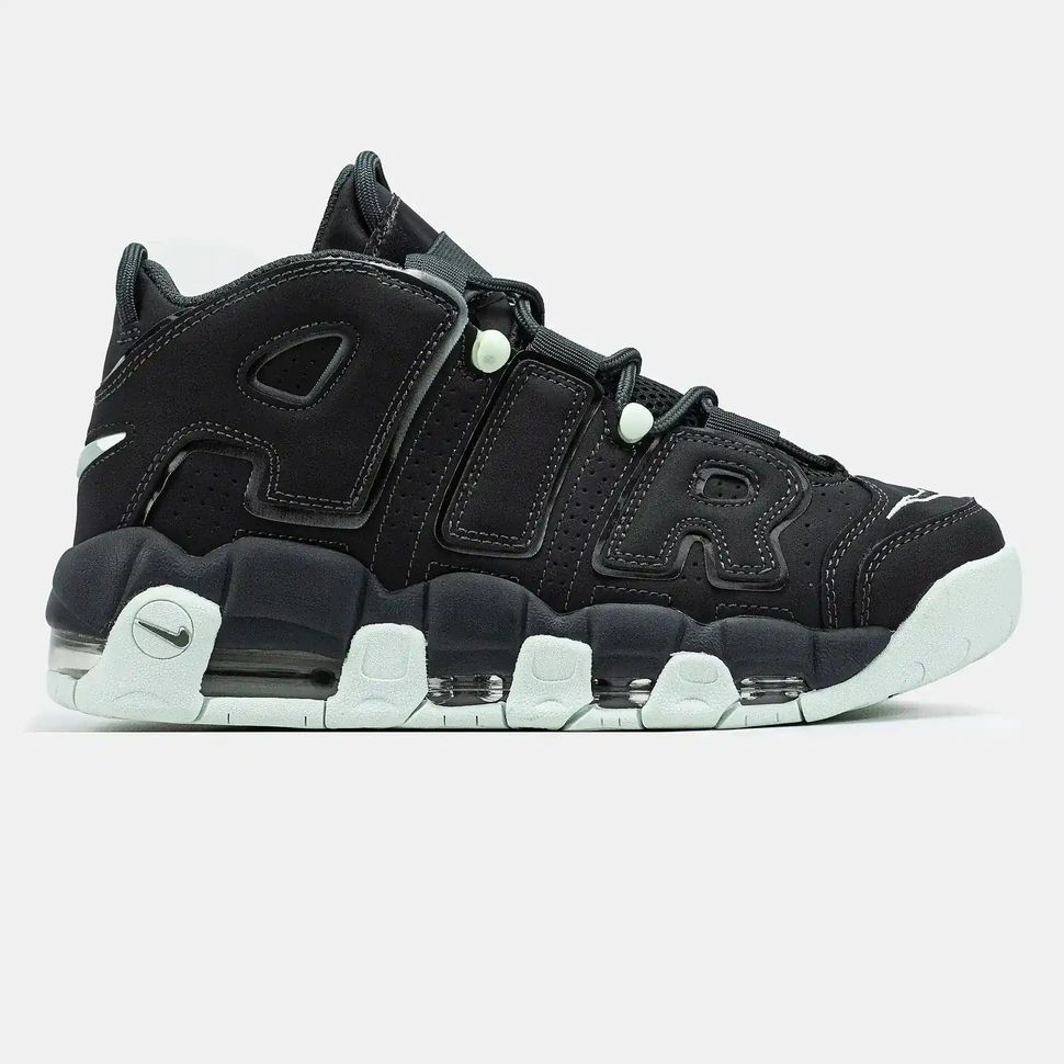 Nike Air More Uptempo Black Mint Grey