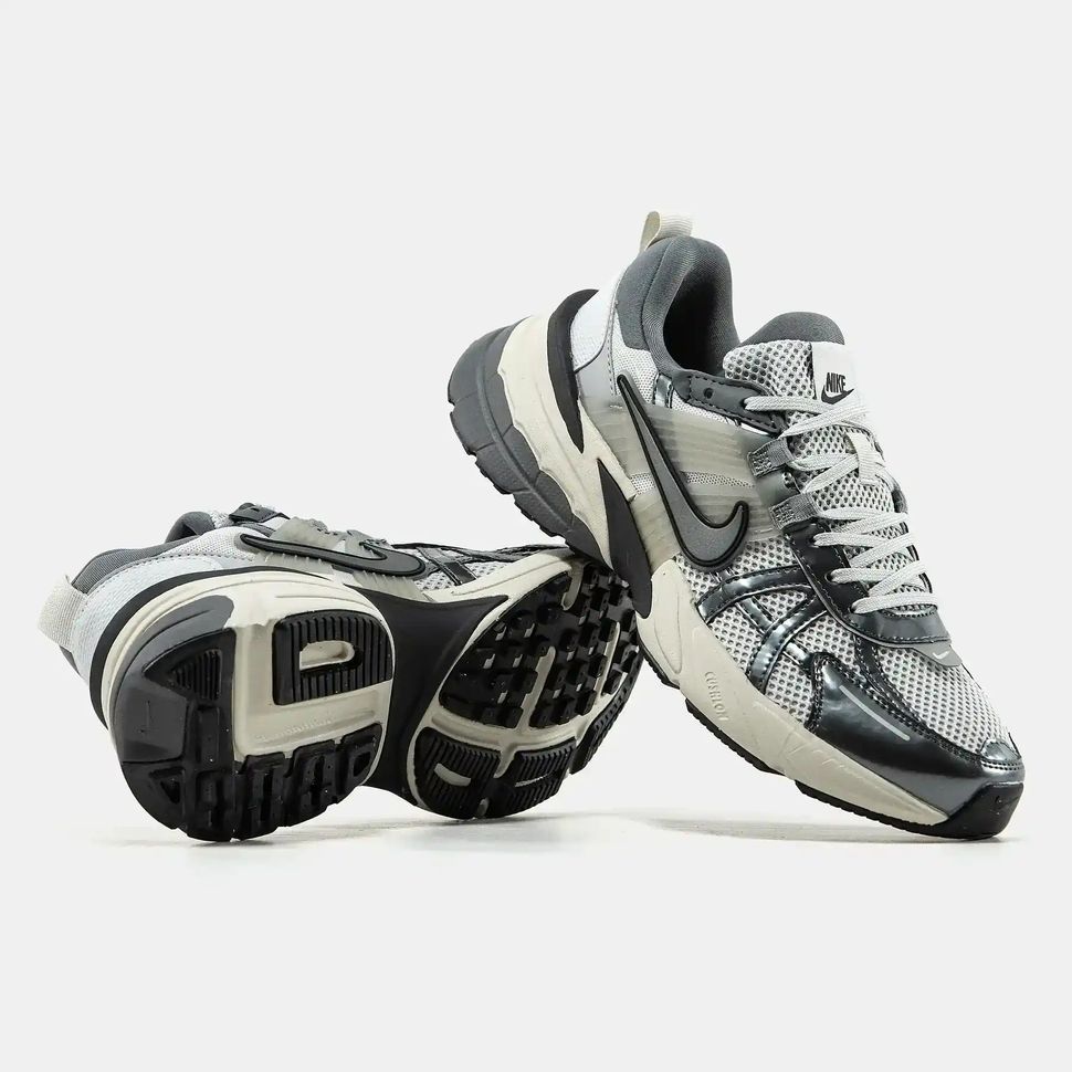 Nike V2K Runtekk Black Silver Grey