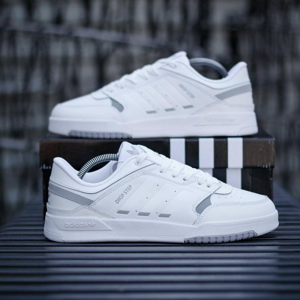 Кросівки Adidas Drop Step White Grey 2.0 8983 фото