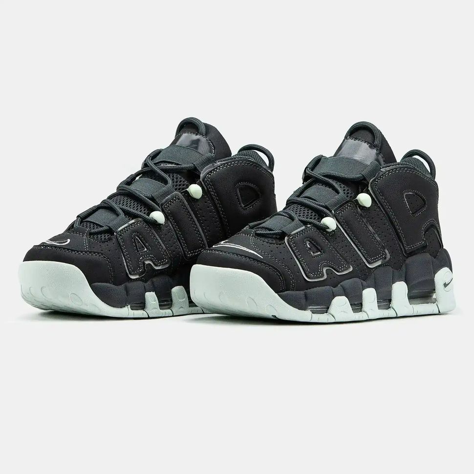Nike Air More Uptempo Black Mint Grey