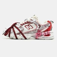 New Balance 530 White Red Custom Paint
