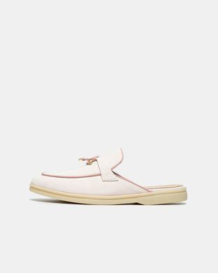 Loro Piana Summer Walk Mule Soft Pink, 36