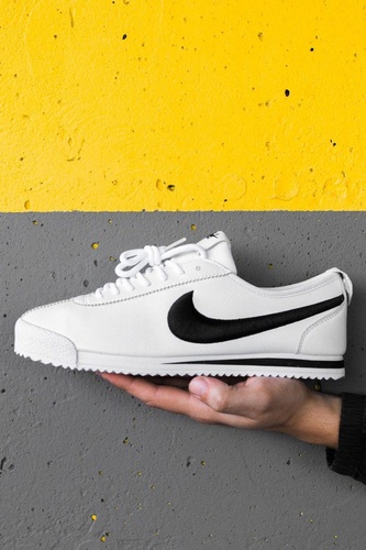 Кроссовки Nike Cortez White Black 993 фото
