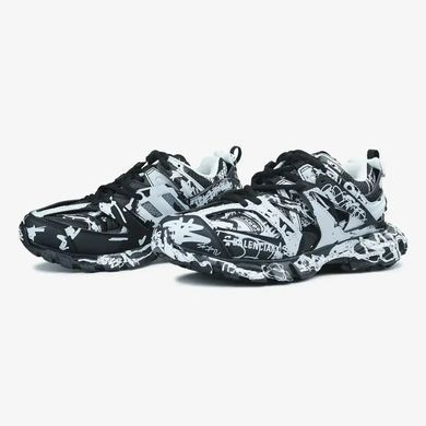 Balenciaga Track Graffiti Black White, 36