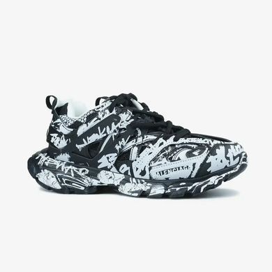 Balenciaga Track Graffiti Black White, 36